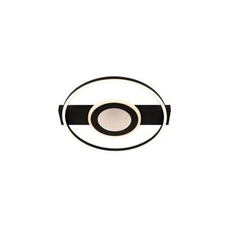 Lucide L&aacute;mpara de techo de aluminio con 1 led integrado, negro