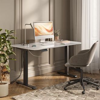 Vicco Escritorio Elevate, Blanco/negro, 140 X 80 Cm 2 Motores, Vicco