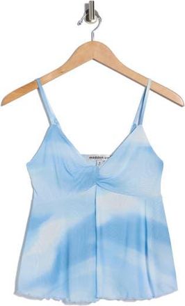 Madden Girl Fly Away Babydoll Camisole in Light Blue Combo at Nordstrom Rack, Size X-Large