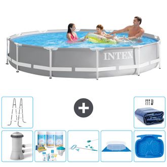 Intex Piscina Prism Frame Redonda - 366x76 Cm - 8-piezas S20576