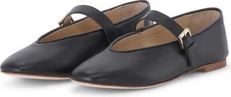 Fabio Rusconi Schoenen, Dames, Zwart, 36 EU, Leer, Leren ballerinas