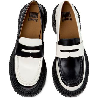 Camper Pix London Penny Loafer in Multi - Black at Nordstrom, Size 36
