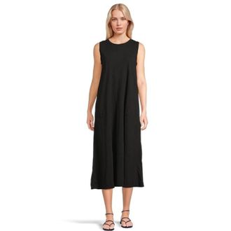Elliott Lauren Maxi Dress Womens Black 100% Cotton Sleeveless KFC841