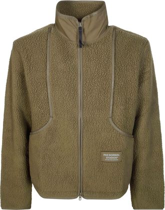 Pas Normal Studios Off-Race Pile High Collar Textured Fleece Jacket