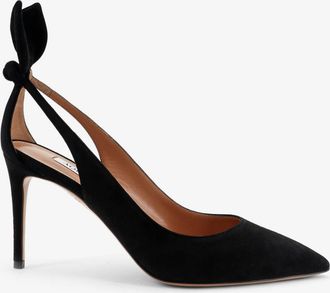 Aquazzura D&eacute;collet&eacute; Deneuve in suede - AQUAZZURA - gender_Woman