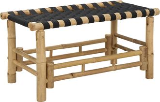vidaXL Banco De Jard&iacute;n 80 X 38 X 40 Cm Bamb&uacute; Natural Rectangular Vidaxl