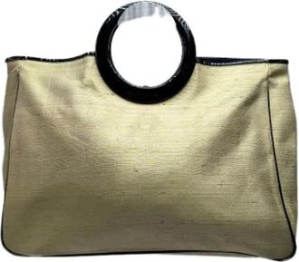 Balenciaga Pre-owned Tote Bags, female, Yellow, Size: ONE SIZE Pre-owned Vintage Tote Bag