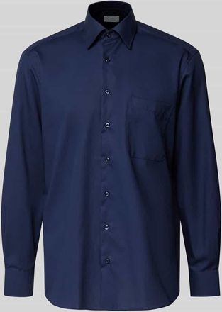 Eterna Comfort Fit Business-Hemd mit Brusttasche in Bleu, Größe 39