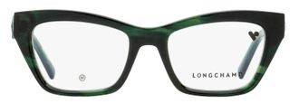 Longchamp LO2762 Arching Brow Line Eyeglasses - Green