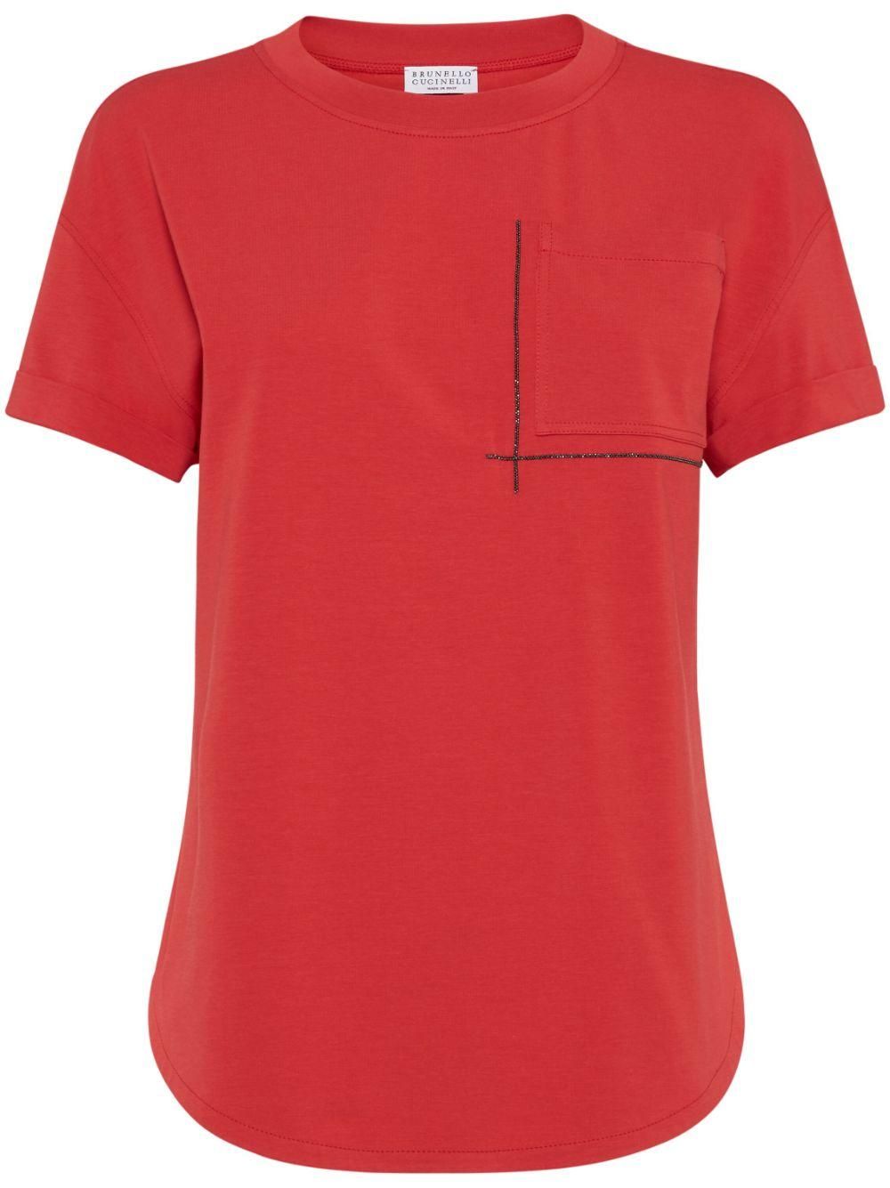 Red Brunello Cucinelli Casual T-Shirts: Shop up to −43
