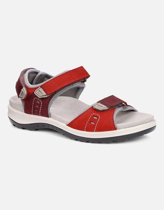 Hotter Womens Walk II Womens Extra Wide Fit Sandals - Red - Size: 6.5