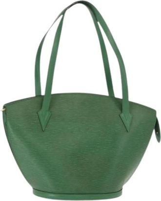 Louis Vuitton Pre-owned Vintage Handtas - Dames - Vintage Handtas - Groen - ONE Size - Leer - Vintage