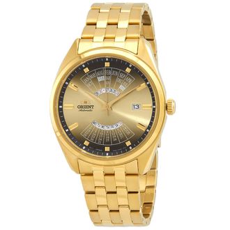 Orient Multi Year Gold Dial Mens Watch RA-BA0001G10B