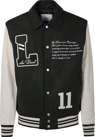 Les Deux Varsity Wool Jacket - Heren - Bomber jackets - Zwart - S - Jassen