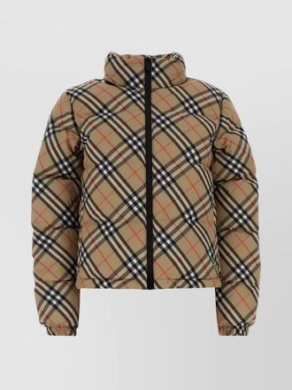 Burberry embroidered polyester down jacket