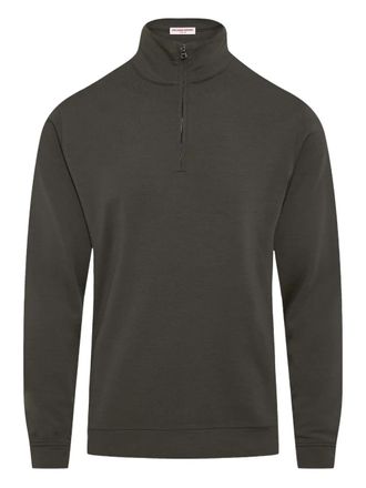 Orlebar Brown Isar graphite merino half-zip sweater - Grey