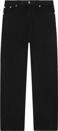 Dondup Black Straight High Rise Jeans