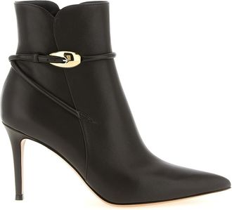 Gianvito Rossi Brown Leather Ankle Boots