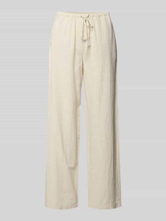 Vila Stoffhose aus Viskose-Mix Modell PRISILLA in Beige, Gr&ouml;&szlig;e 34