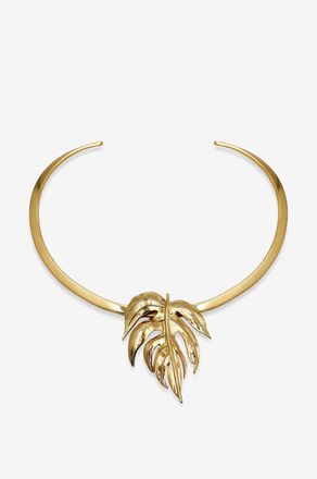 Tohum Design Goldener Halsreif Botanicals Emerald Jungle Small