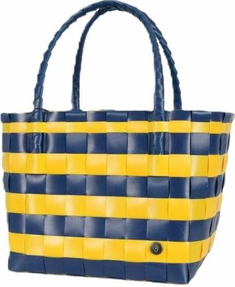 Handed By Paris Spirit Recycled Tote Bags in Blue/maize Stripes at Nordstrom, Size Medium