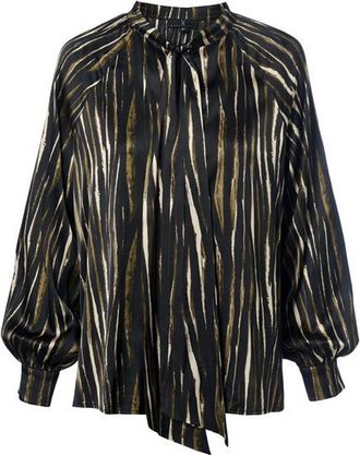 Mart Visser Bension Print Blouse Zwart / Multi