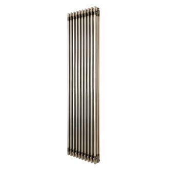 MonsterShop Traditional 3 Column Radiator - 1800 x 470mm - Raw Metal in Silver