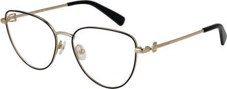 Longchamp Zwarte Metalen Bril (Monturen)