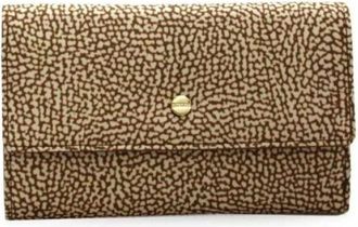 Borbonese Accessoires, Dames, Beige, ONE Size, Leer, Portafoglio Medium