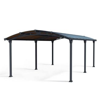 Palram Arcadia Carport 6400 - Polycarbonate - L649 x W359 x H242 cm - Grey
