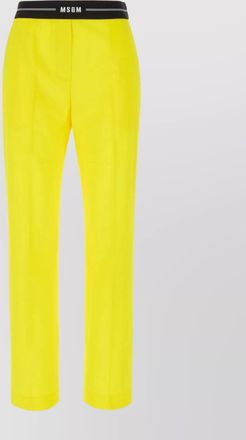 Msgm pant wool central pleats