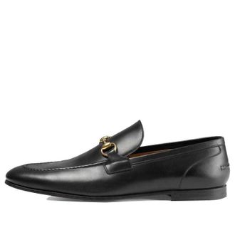 Gucci Jordaan Leather Loafers Black 406994-BLM00-1000