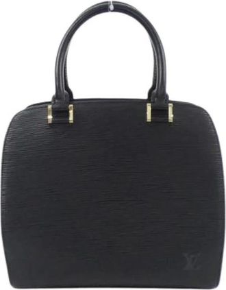 Louis Vuitton Pre-owned Handbags, female, Black, Size: ONE SIZE Pre-owned Vintage Leather Handbag
