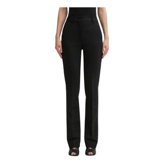 Sportmax Dames, Broeken, Zwart, Maat: M Viscose