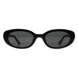 Ray-Ban Oval Womens Polished Black Dark Grey RB4441D Bio Based - One Size