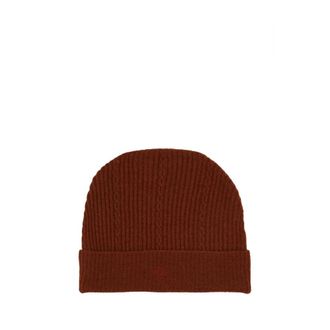 Etro Beanie Muts met Logo - Dames - Hoeden - Rood - ONE Size - Wol - Accessoires