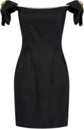 Elisabetta Franchi Mini Jurk - Dames - Feestkleedjes - Zwart - L - Kleedjes