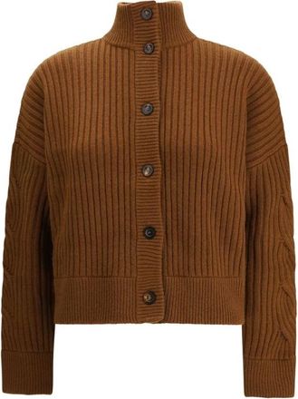 Max Mara Dames, Truien, Bruin, Maat: L Wol