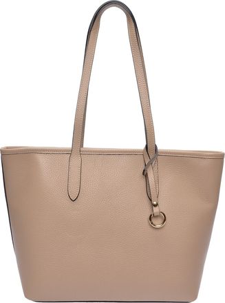 Roberta M Beige Rundleer Tas