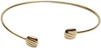 Argento Vivo Rib Textured Cuff Bracelet in Gold at Nordstrom Rack
