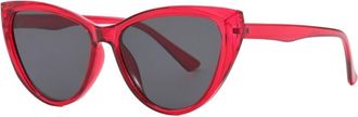 Generic Women Outdoor Commuter Sunglasses Vacation Men Driving Sun Glasses(Red)