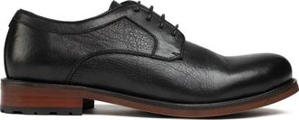Sole Mens Crafted Level Derby Shoes - Black Leather - Size UK 12