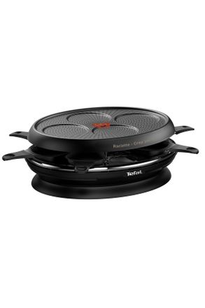 T-fal Raclette-Grill, Schwarz, Metall, Kunststoff, 35x15x35 cm, antihaftbeschichtete Raclette-Pf&auml;nnchen, Ein/Aus-Schalter, Kochgeschirr, Tischgrills & Fondu