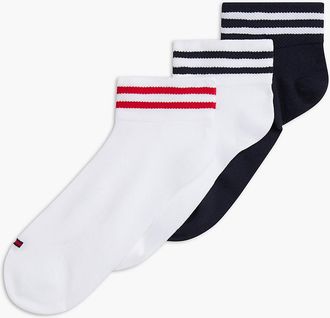 Tommy Hilfiger Womens Sport Quarter-Top Sock 3-Pack - Multi