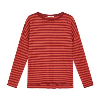 Maliparmi Soft Touch Knit - Dames - Ronde hals truien - Oranje - L - Wol - Truien & Vesten