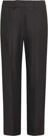 Marella Rechte Broek - Dames - Straight fit broeken - Zwart - M - Broeken