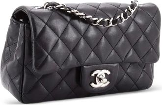 Chanel Classic Single Flap Bag Quilted Lambskin Mini crossbody bag - Nero