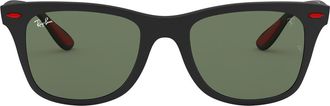 Ray-Ban x Scuderia Ferrari 52mm Square Sunglasses in Matte Black at Nordstrom