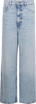 Ganni Jeans, Dames, Blauw, W27, Katoen, Baggy Jeans