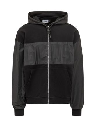 GCDS Black Logo Hood Sweatshirt
